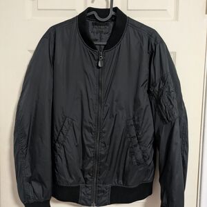 Uniqlo Men's Charcoal Bomber Jacket